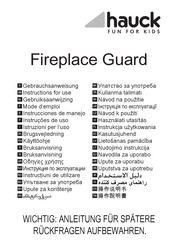Hauck Fireplace Guard Instructions For Use Manual