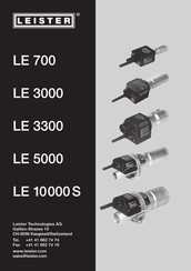 Leister LE 700 Operating Instructions Manual