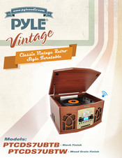 Pyle Vintage PTCDS7UBTB Manual