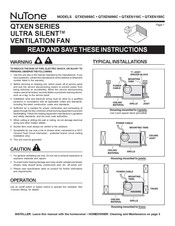 NuTone QTXEN090C Series Instructions Manual