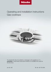 Miele KM 2312 Operating And Installation Instructions