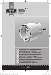 Burg Wächter Burg Protect Plug 2141 Assembly And User Manuals