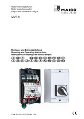 Maico MVS 6 Mounting And Operating Instructions