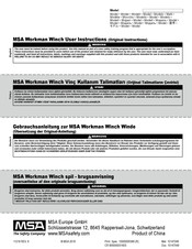 MSA Workman Winch User Instructions