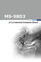 MSI MS-98D3 User Manual