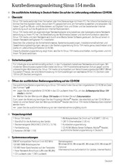 Telekom Sinus 154 media Quick Start Manual