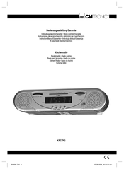 Clatronic KRC 742 Instruction Manual & Guarantee