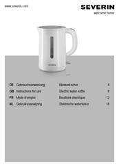SEVERIN WK 3412 Instructions For Use Manual