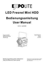 Expolite LED Fresnel Mini HDD User Manual