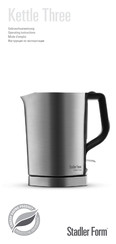 Stadler Form Kettle Three SFK.8000 Operating Instructions Manual