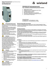 Wieland SA-PROFIBUS-DP-C Translation Of The Original Instructions