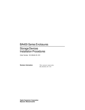 DEC BA400 Series Installation Manual