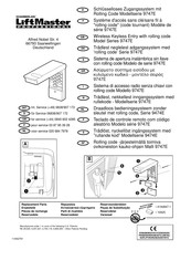 Chamberlain 9747E Series Quick Start Manual