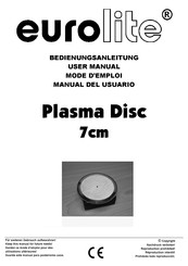 EuroLite Plasma Disc User Manual