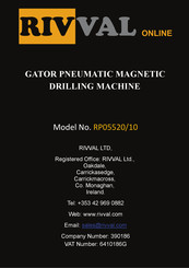 RIVVAL RP05520/10 Manual