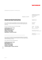 Kathrein HDM 141 Manual