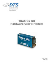 DTS TDAS G5-DB Hardware User Manual