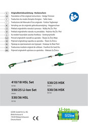 Gude 550/25 Li-Ion Set Translation Of The Original Instructions