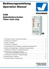 Viessmann 5208 Operation Manual