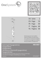 Assa Abloy OneSystem Espagnolette Assembly Instructions Manual