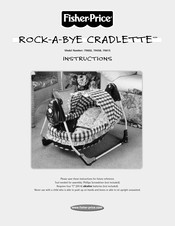 Fisher-Price Rock-a-bye Cradlette 79458 Instructions Manual
