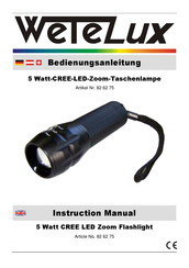 Wetelux 82 62 75 Instruction Manual