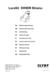 Olymp LavaSit DINER Operating Instructions Manual