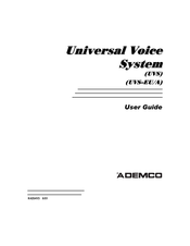 ADEMCO UVS User Manual