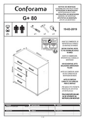CONFORAMA G+ 80 Assembling Instructions