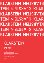Klarstein SPO-17C Instruction Manual