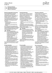 Pilz S1MS Ex Operating Instructions Manual