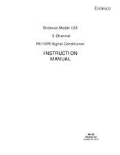 ENDEVCO 123 Instruction Manual