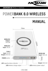 Ansmann POWERBANK 8.0 WIRELESS Manual