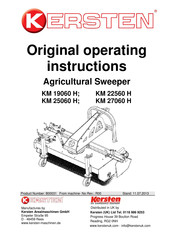 Kersten KM 27060 H Operating Instructions Manual