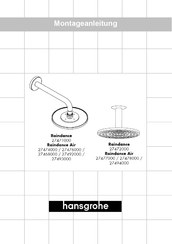 Hans Grohe Raindance AIR Assembly Instructions Manual