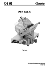 Bartscher PRO 300-G Instruction Manual