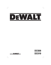 DeWalt DC519 Manual