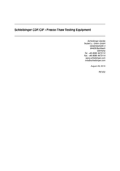Schleibinger CIF Manual
