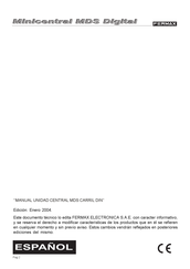 Fermax Minicentral MDS Digital Installation And Setup Manual