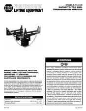 Napa 791-7130 Operating Manual & Parts List