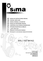 SIMA BALI 700 MKNO Original User Manual