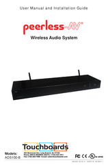 peerless-AV PeerSound ADS100-B User Manual And Installation Manual