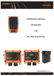 Akerstroms SESAM 800 L99 RX Operating Manual