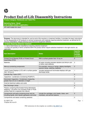 HP mt40 Product End-Of-Life Disassembly Instructions
