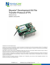 NimbeLink Skywire NL-SW-1xRTT-V Manual