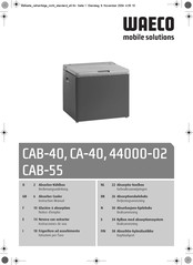 Waeco CA-40, 44000-02 Instruction Manual