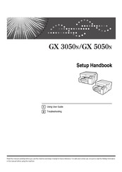 Ricoh GX5050N - Aficio Color Inkjet Printer Setup Handbook