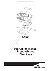 Cooper Lighting PQS45 Instruction Manual