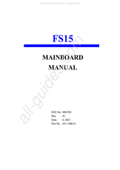 FIC FS15 Manual