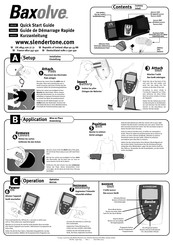 Slendertone Baxolve Series Quick Start Manual